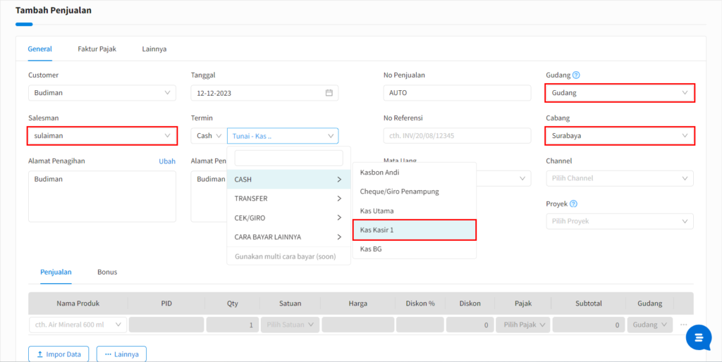 Cara Setting Default User Beecloud 3.0