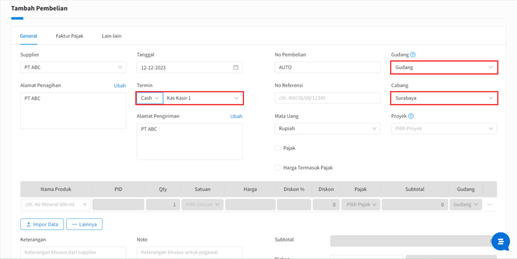 Cara Setting Default User Beecloud 3.0