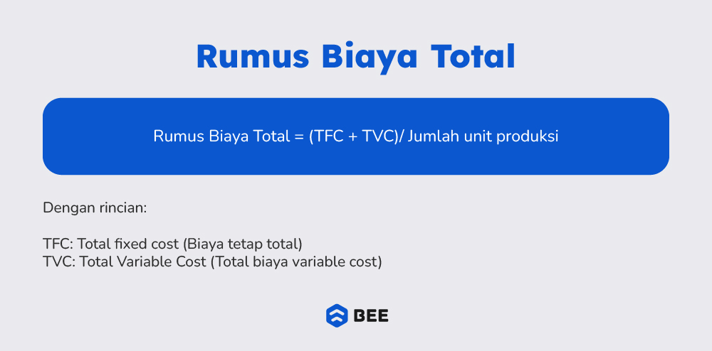 Rumus Biaya Total Dan Cara Menghitungnya