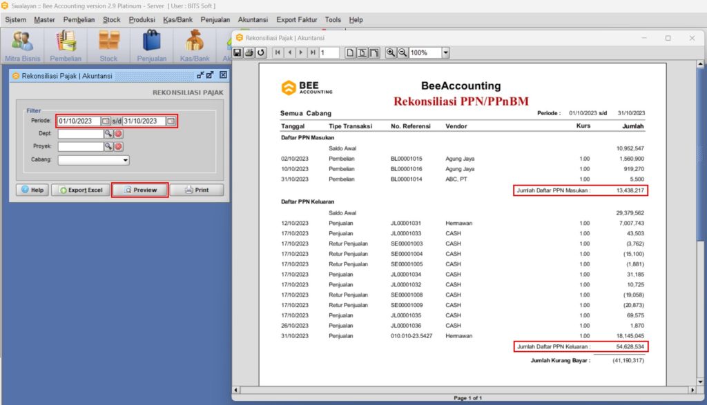 Cara Pembayaran PPn Keluaran Disertai PPn Masukan Beeaccounting