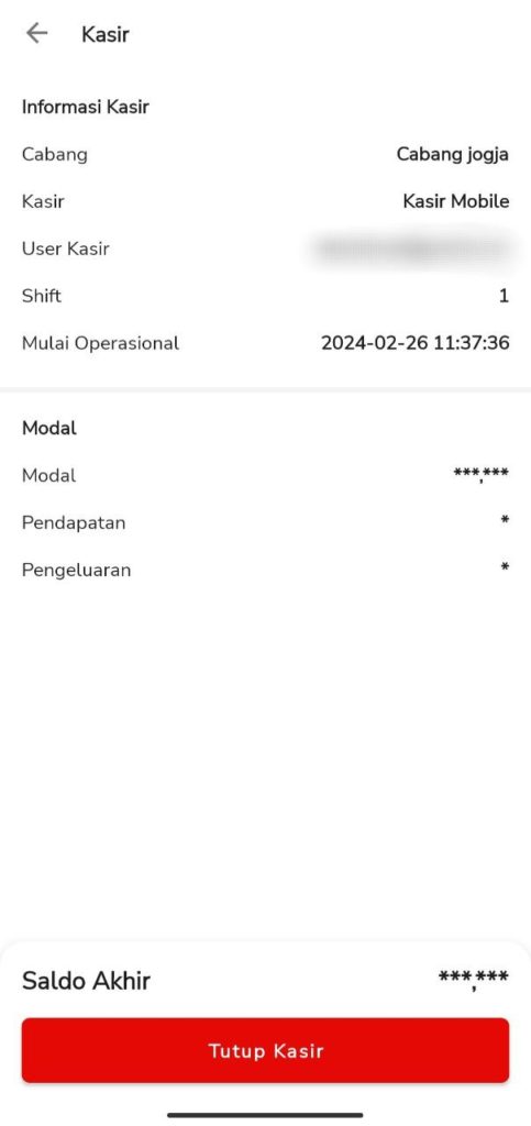 Cara Menampilkan Total Pemasukan Dan Saldo Akhir Pada Beepos Mobile 2.0