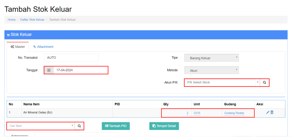 Cara Input Barang Rusak atau Hilang Beecloud