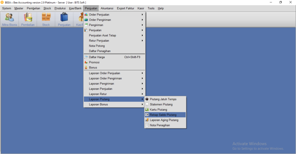 Cara Melihat Laporan Rekap Saldo Piutang Customer Beeaccounting