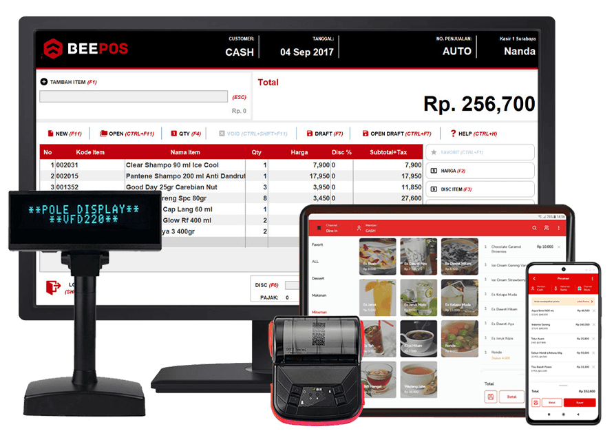 Beepos Mobile Dan Desktop + Printer