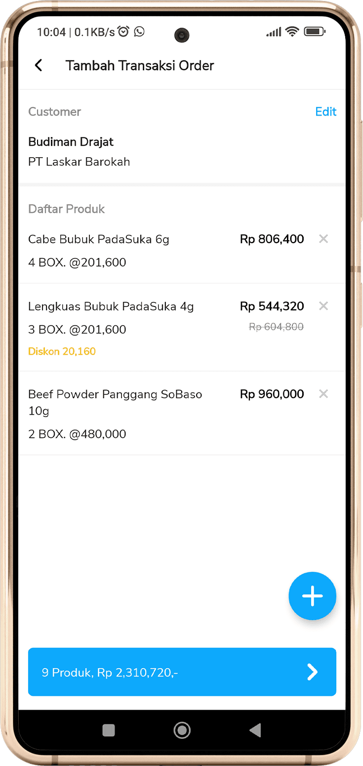 Som 2023 Tambah Order Baru