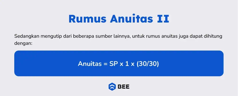 Rumus Anuitas Ii
