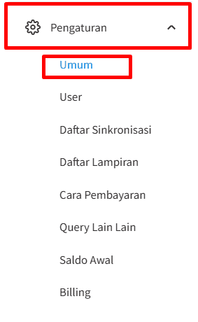 Gambar 1. Pengaturan - Sistem