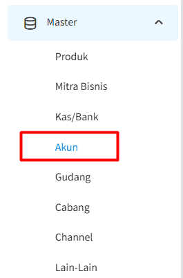 Masuk ke menu master akun Beecloud 3.0