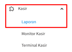 Masuk menu kasir Beecloud untuk akses laporan shift