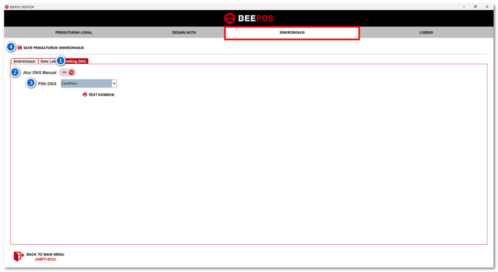 Mengaktifkan DNS Manual dan memilih DNS publik seperti Cloudflare