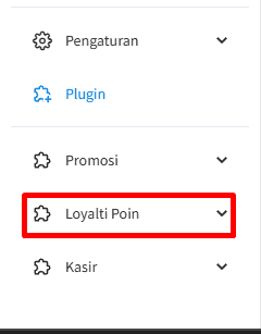 Pilih menu 'Loyalti Poin'