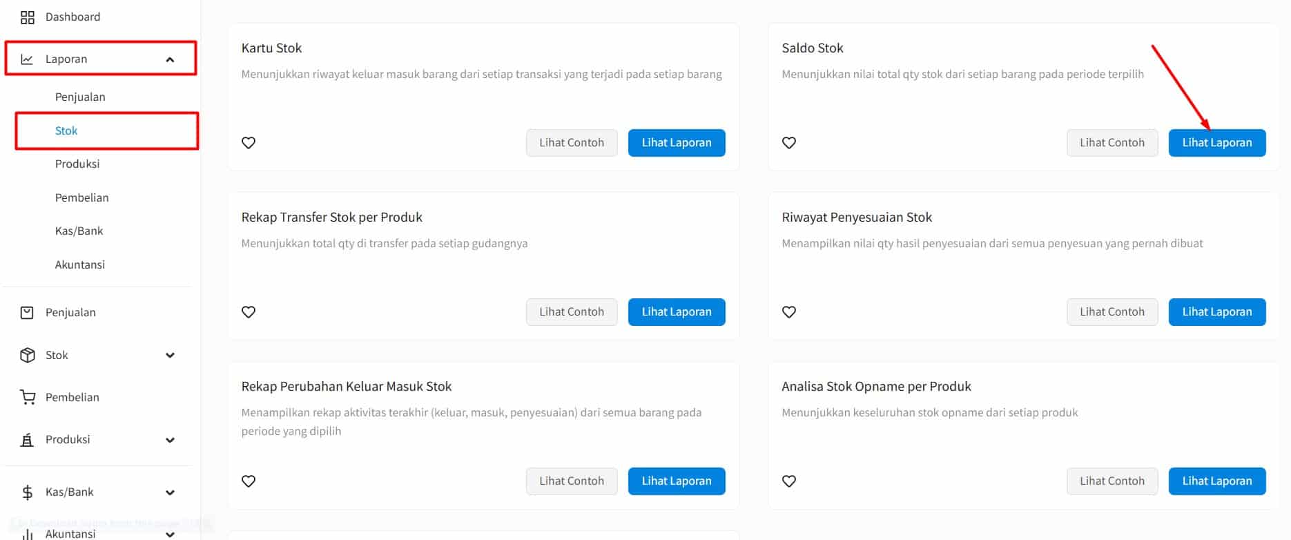 Cara Ekspor Nilai Stok Beecloud 3.0