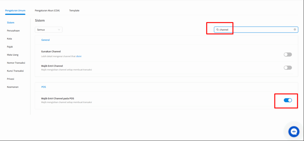 Ketik keyword 'Channel'