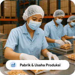 Contoh Ilustrasi Usaha Pabrik Produksi
