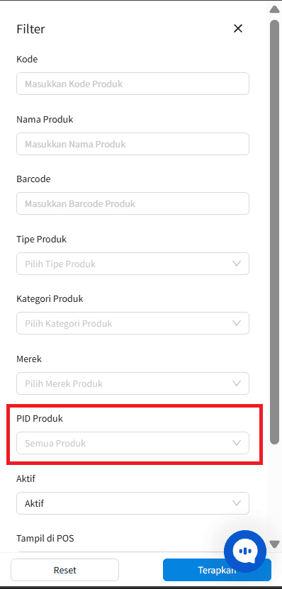 Cari Filter PID Produk