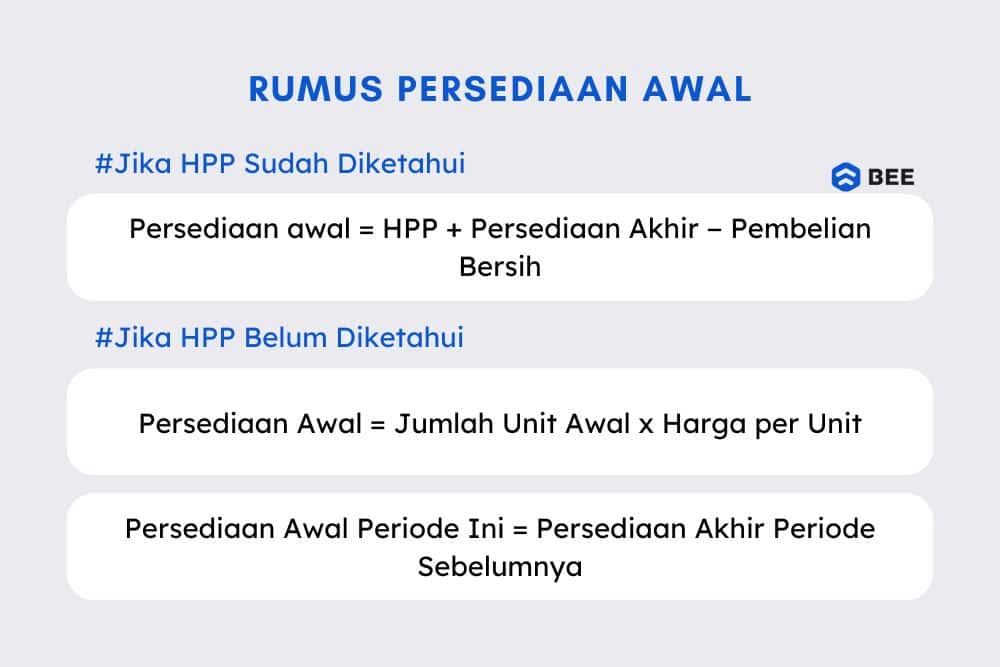 Rumus Persediaan Awal