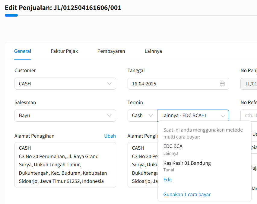 Update Mei 2025 View List Multipayment Beecloud