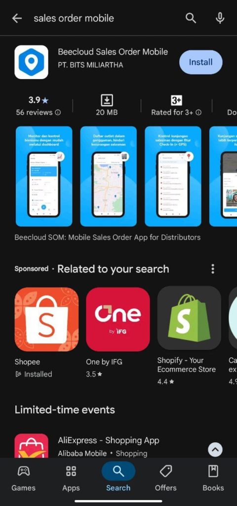 Cara Install Sales Order Mobile Beecloud 3.0