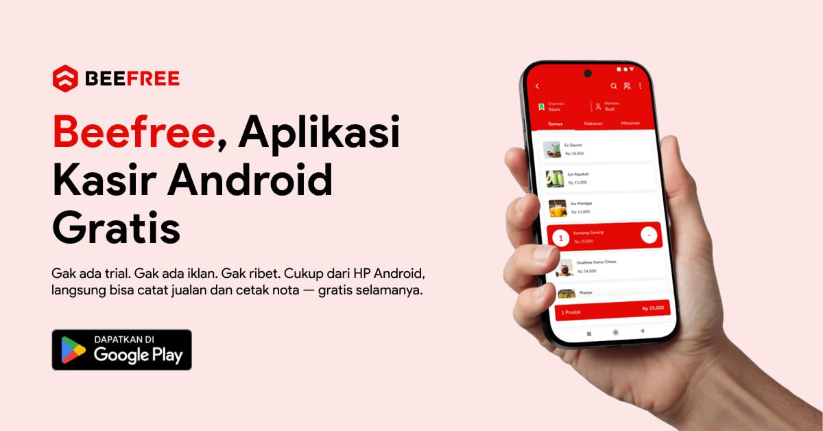 Beefree Aplikasi Kasir Gratis Android No 2 Bee id