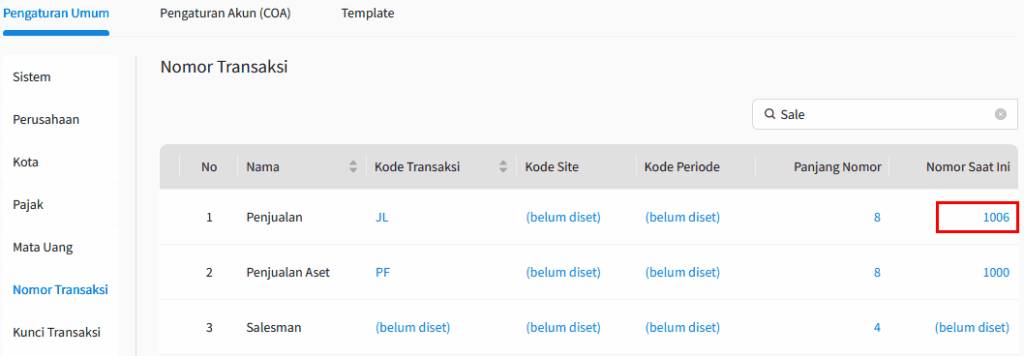 Gambar 4. Cek No Terakhir