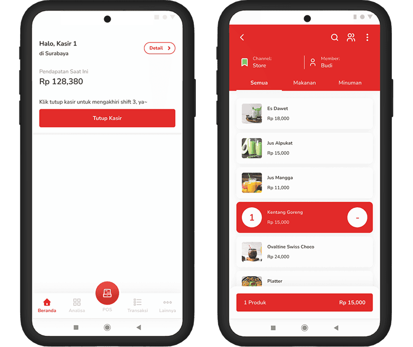 Tampilan Beefree Aplikasi Kasir Android Gratis Download