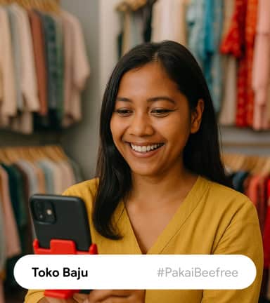 Toko Baju Pakai Aplikasi Kasir Gratis Android