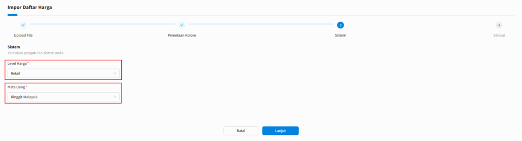 Tambah Mata Uang Level Harga Beecloud 3.0