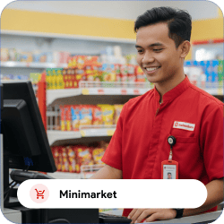 Minimarket Pakai Aplikasi Kasir Bee