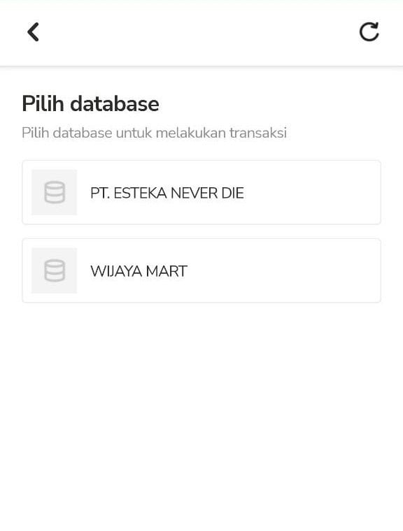 Pilih Database