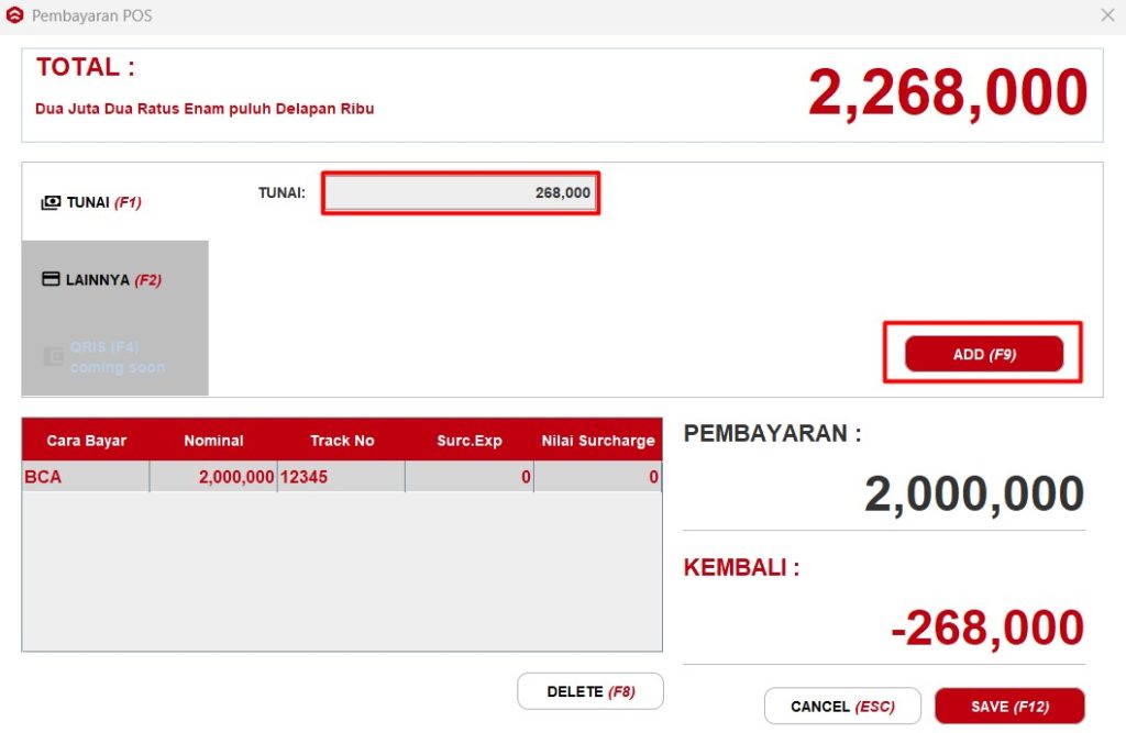 Multi Payment (Tunai dan Non Tunai) Pada Beepos Desktop 3.0
