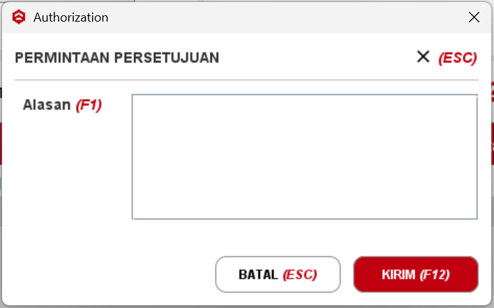 Alasan Permintaan Persetujuan