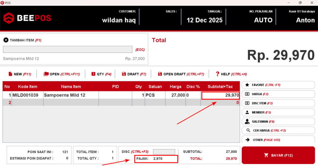 Berhasil Muncul Pajak
