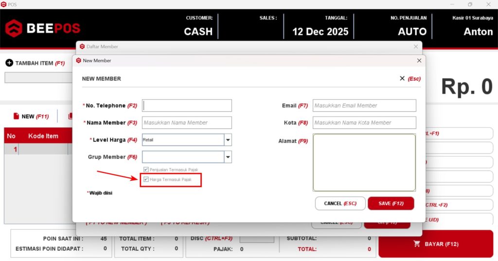 Harga Termasuk Pajak Sudah Aktif
