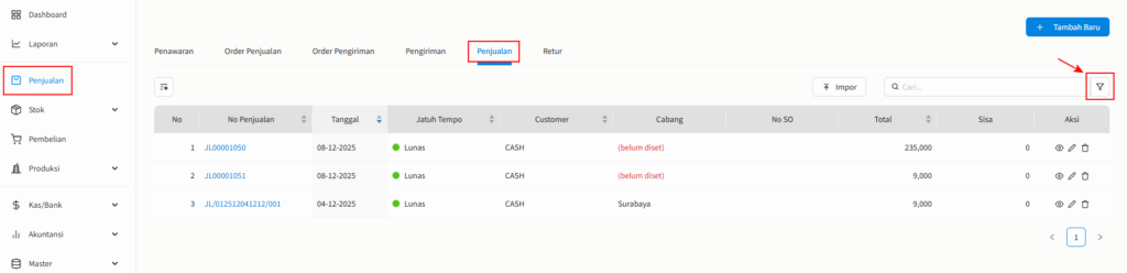 Cari Transaksi Draft Beecloud 3.0