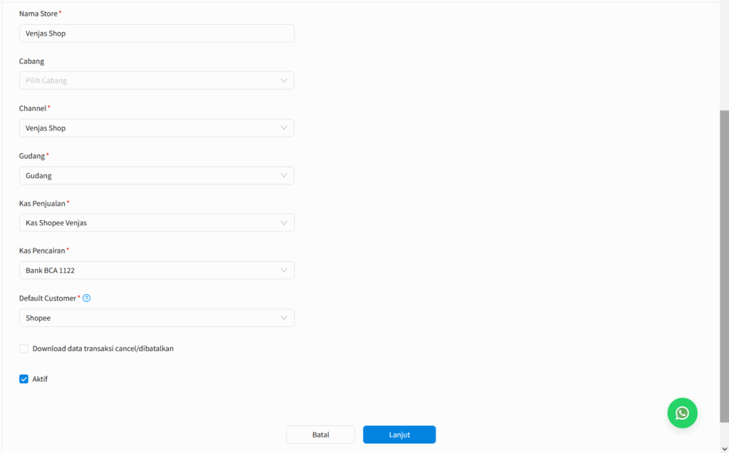 Mengatur Store Marketplace pada Beecloud