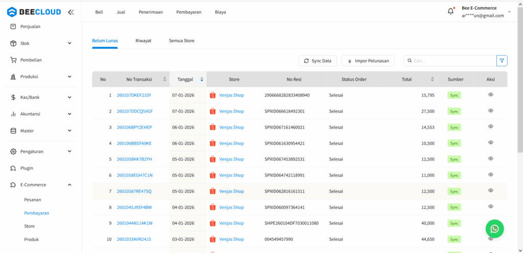 Cara Melakukan Pelunasan Transaksi dari Marketplace