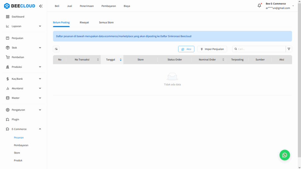Cara Sinkronisasi Transaksi Marketplace ke Beecloud