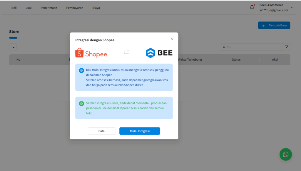 Cara Menghubungkan Toko Shopee ke Beecloud