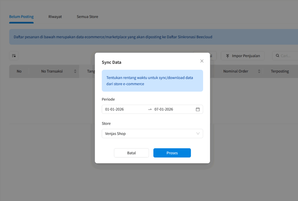Cara Sinkronisasi Transaksi Marketplace ke Beecloud