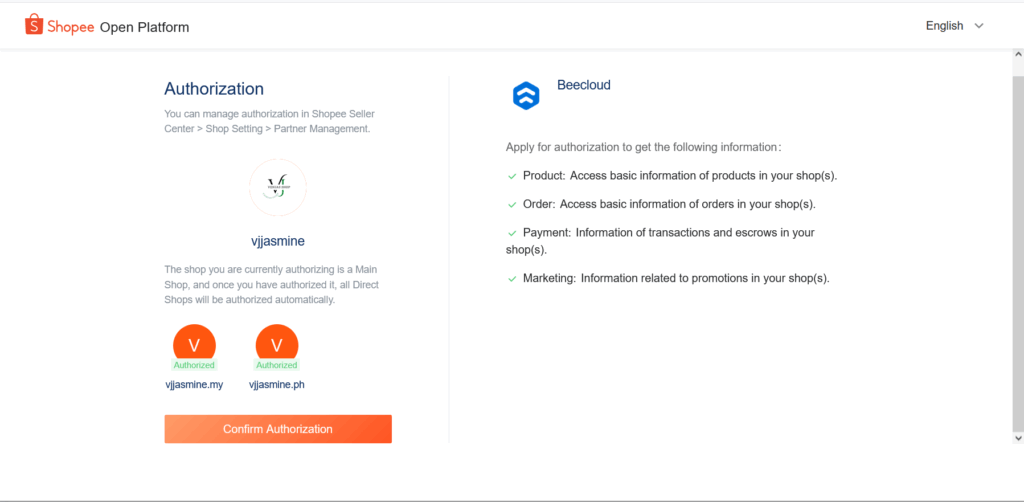 Cara Menghubungkan Toko Shopee ke Beecloud