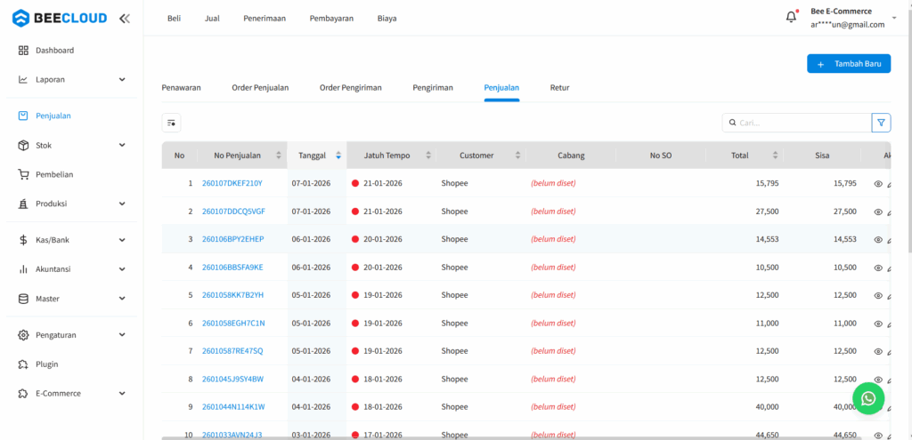 Cara Sinkronisasi Transaksi Marketplace ke Beecloud