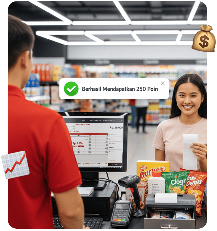 Foto Ilustrasi Loyalti Poin Sistem Di Beepos