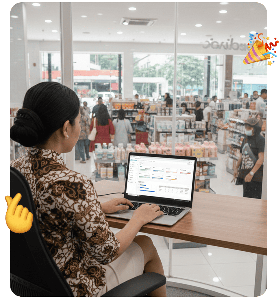 Foto Ilustrasi Owner Monitor Bisnis