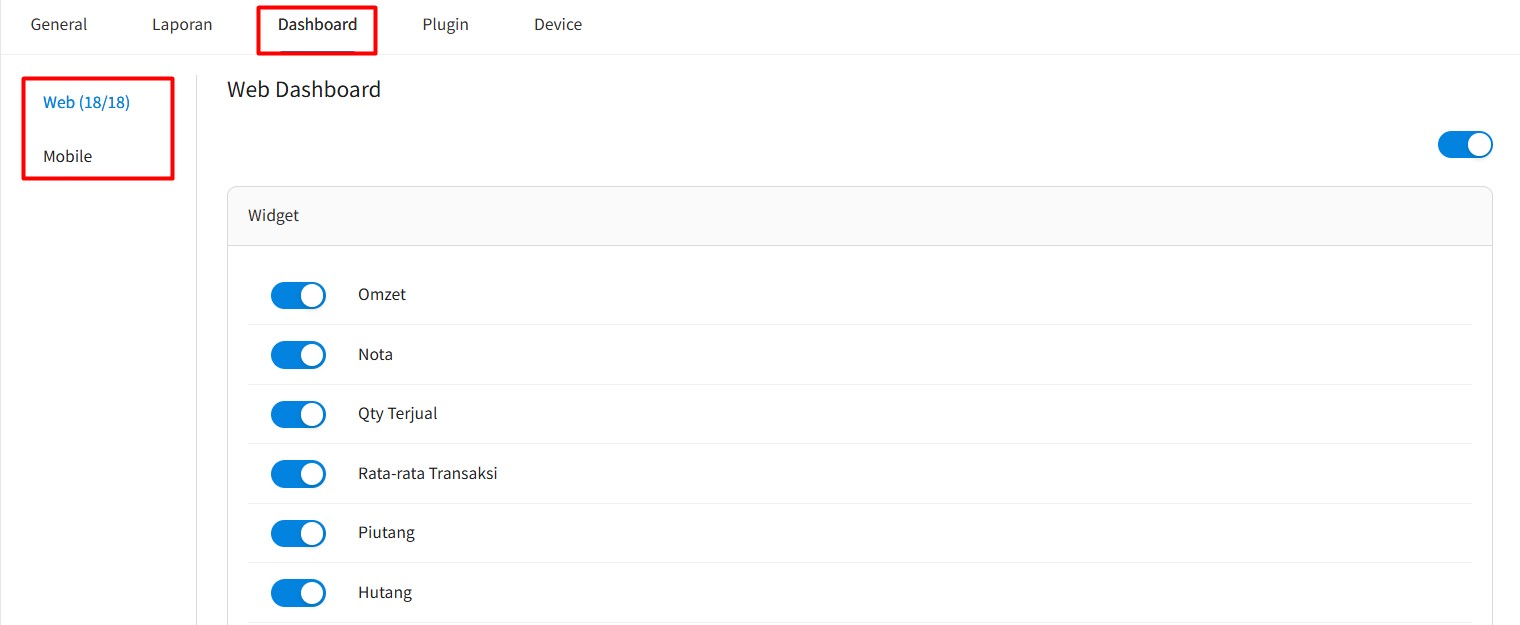 Perbedaan Web dan Mobile Dashboard Pada Hak Akses Beecloud