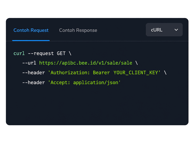 Sistem Open Api Di Beecloud Section Contoh Request