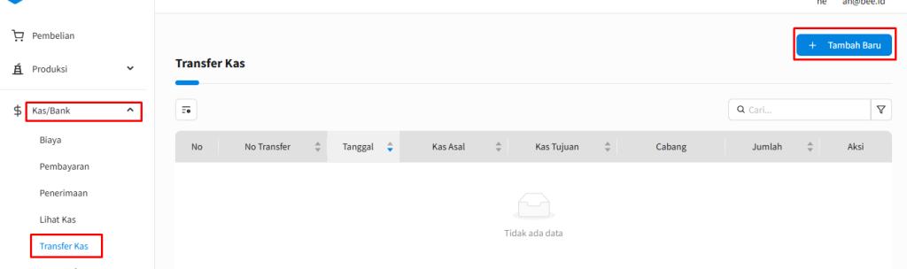 Transfer Kas