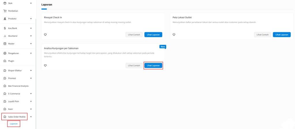 Analisa Kunjungan per Salesman Beecloud 3.0