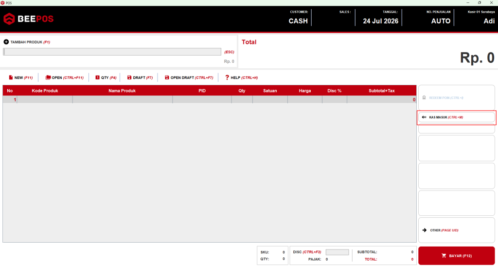 Kas Masuk Beepos Desktop 3.0