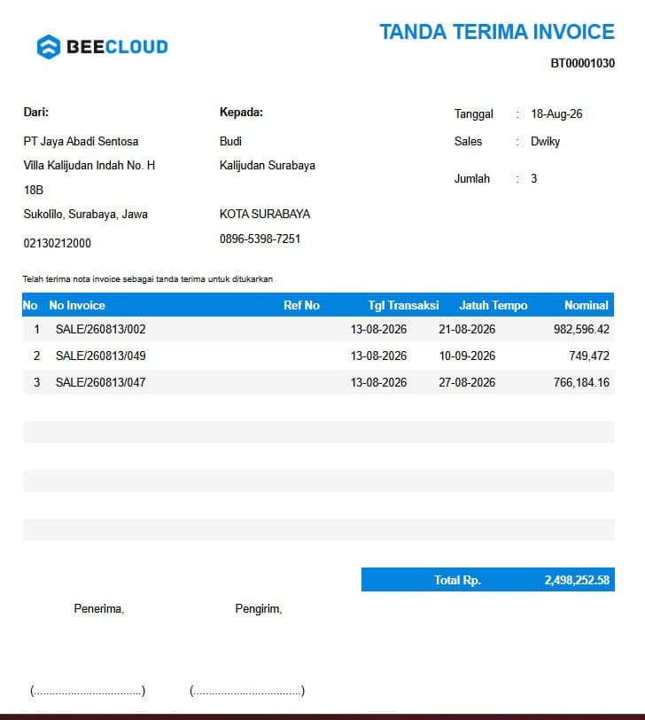 Update September 2026 Cetak Tukar Tanda Terima