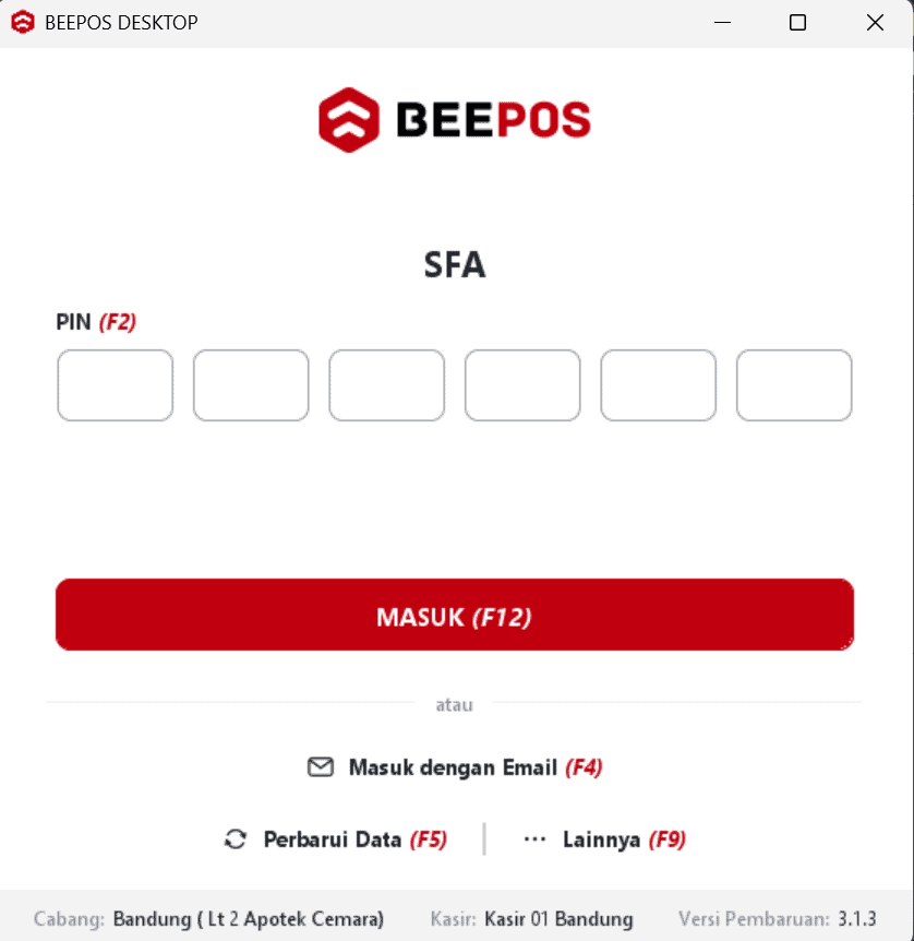 Kasir sudah bisa digunakan